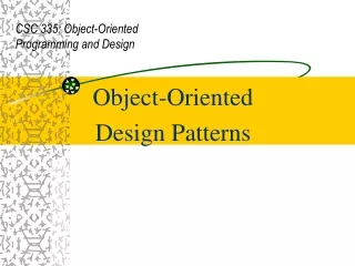 Object-Oriented  Design Patterns