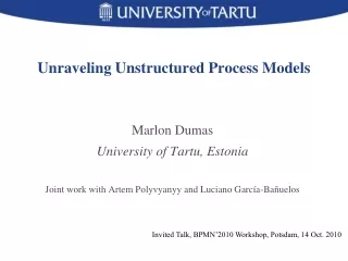 Unraveling Unstructured Process Models