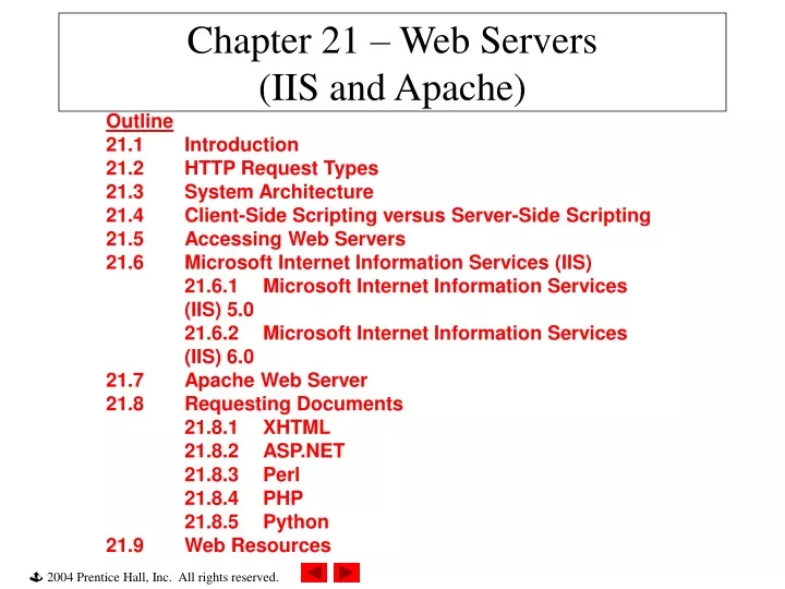 chapter 21 web servers iis and apache