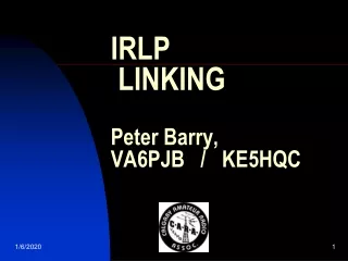 IRLP  LINKING Peter Barry, VA6PJB   /   KE5HQC