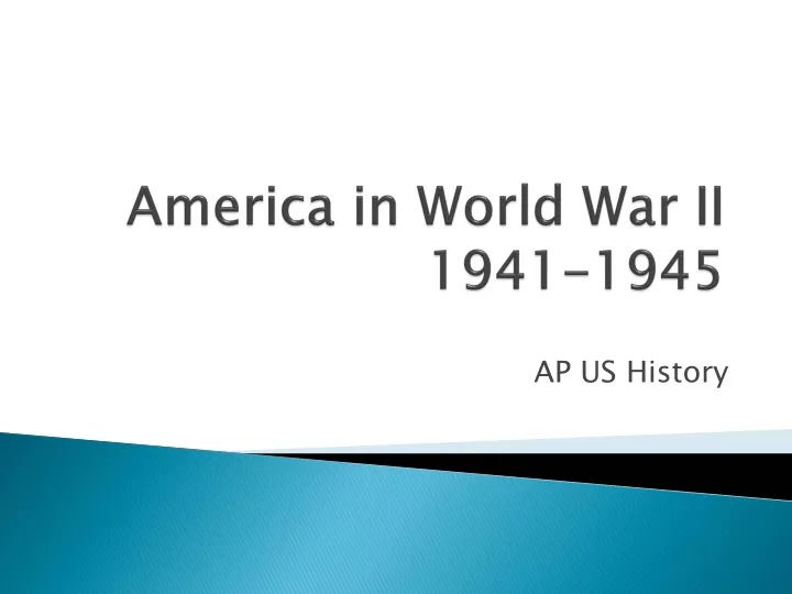 america in world war ii 1941 1945