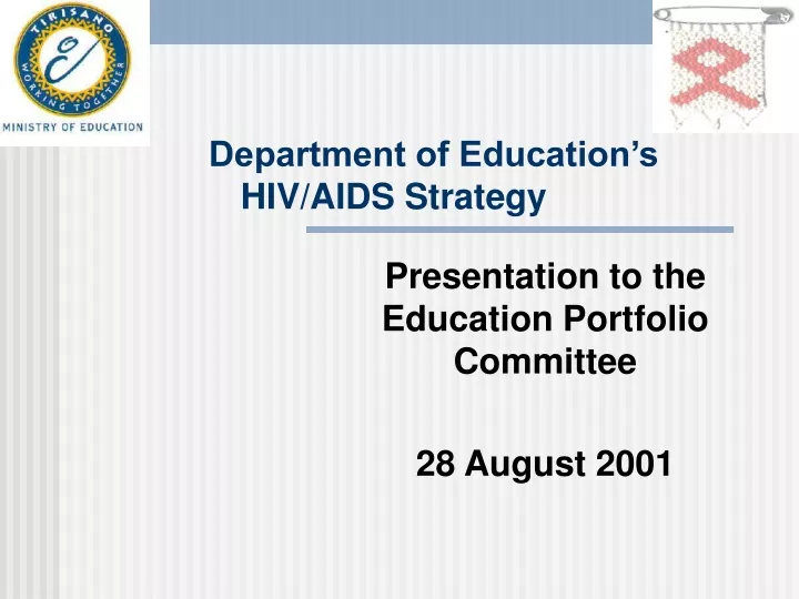 department of education s hiv aids strategy