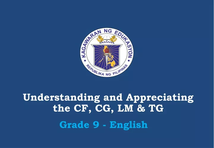 understanding and appreciating the cf cg lm tg