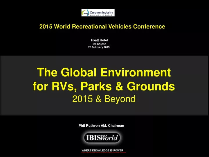 2015 world recreational vehicles conference hyatt