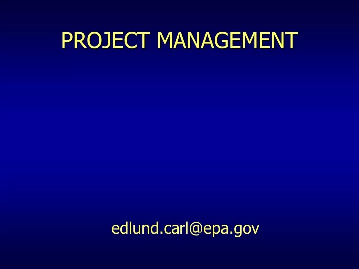 project management