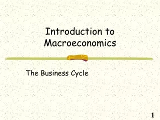 Introduction to Macroeconomics