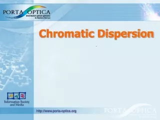 Chromatic  D ispersion .