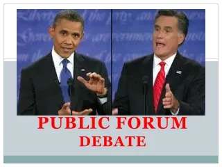Public Forum  Debate
