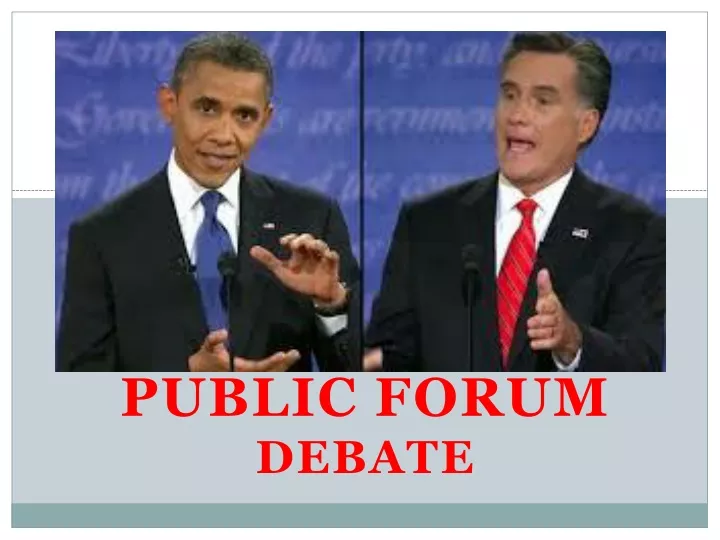 public forum debate