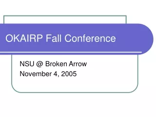 OKAIRP Fall Conference