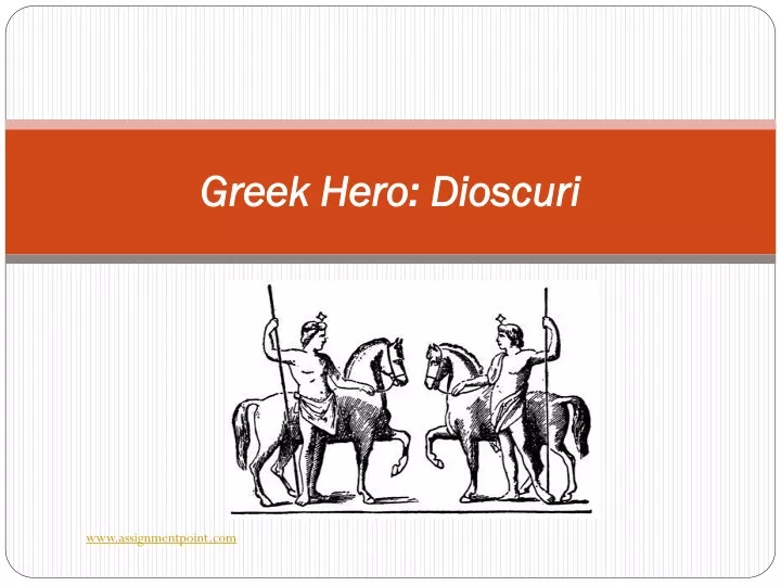 greek hero dioscuri
