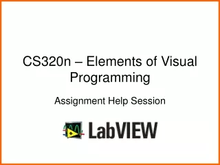 CS320n – Elements of Visual Programming