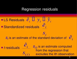 Regression residuals