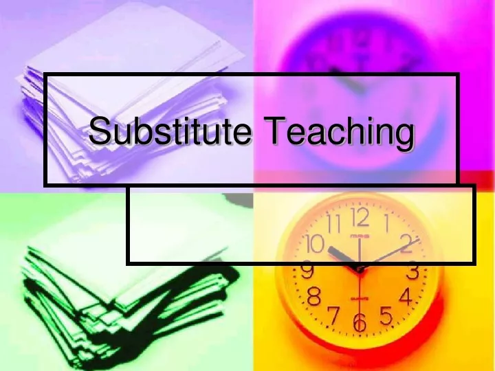 substitute teaching