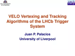 VELO Vertexing and Tracking Algorithms of the LHCb Trigger System