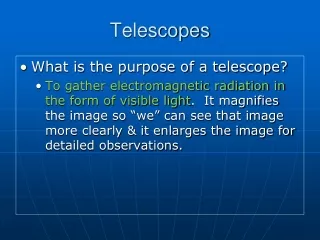 Telescopes