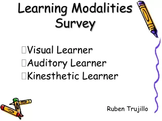 Learning Modalities Survey