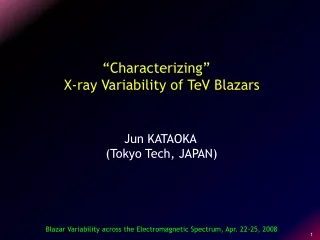 “Characterizing”  X-ray Variability of TeV Blazars