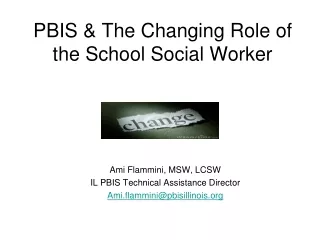 PBIS &amp; The Changing Role of the School Social Worker