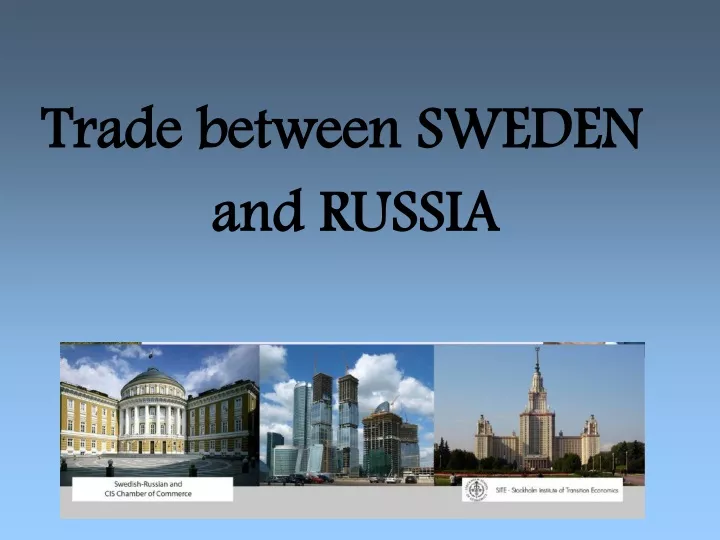 trade between sweden and russia