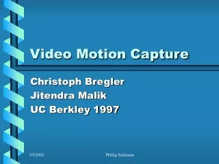 Video Motion Capture