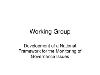 Working Group