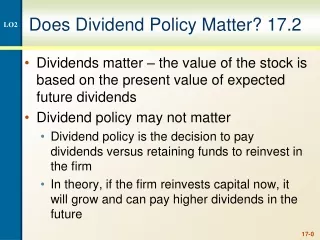 Does Dividend Policy Matter? 17.2