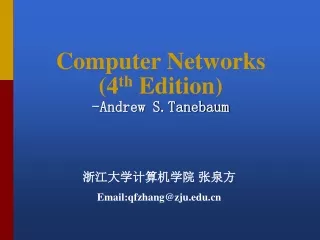 Computer Networks (4 th  Edition) -Andrew S.Tanebaum