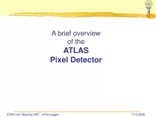 A brief overview of the ATLAS Pixel Detector