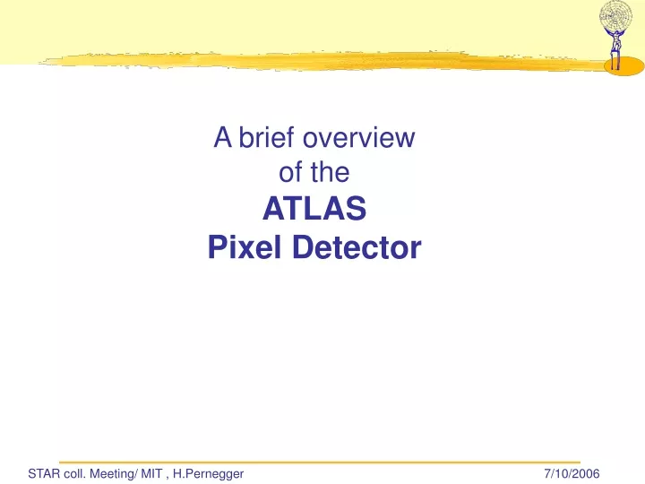 a brief overview of the atlas pixel detector