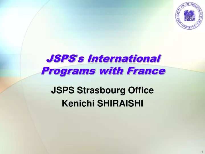jsps s international programs with france