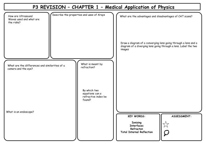 p3 revision chapter 1 medical application