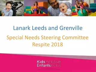 Special Needs Steering Committee Respite 2018