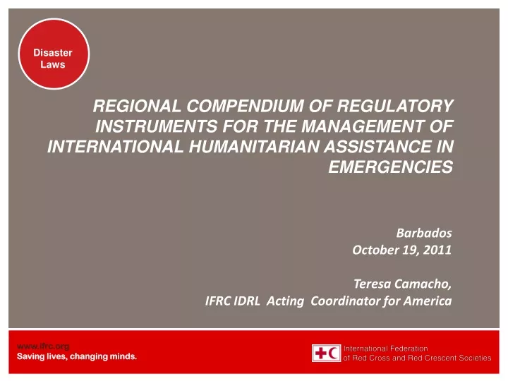regional compendium of regulatory instruments