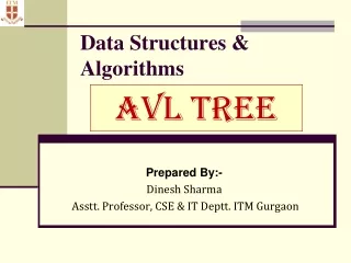 Data Structures &amp; Algorithms