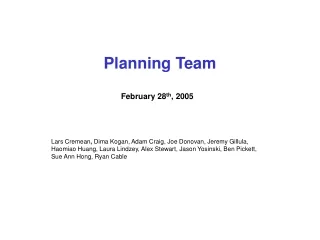 Planning Team