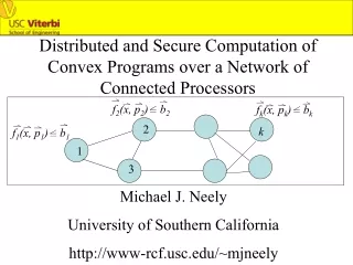 Distributed and Secure Computation of Convex Programs over a Network of Connected Processors