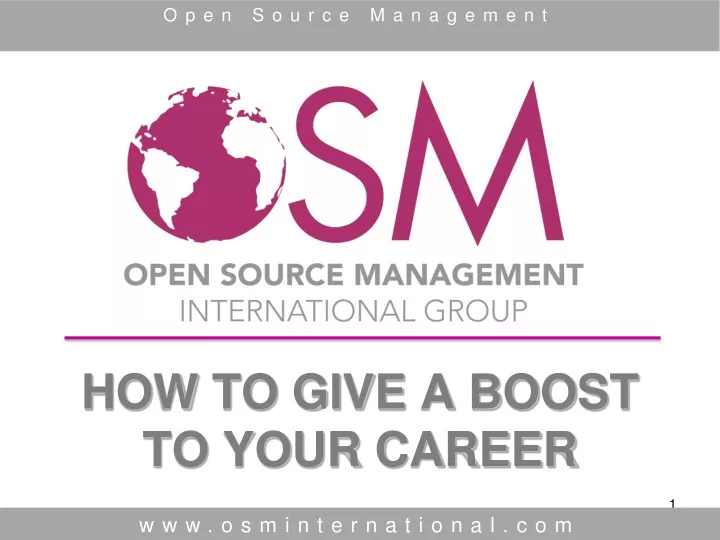 how to give a boost to your career