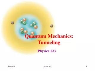Quantum Mechanics: Tunneling