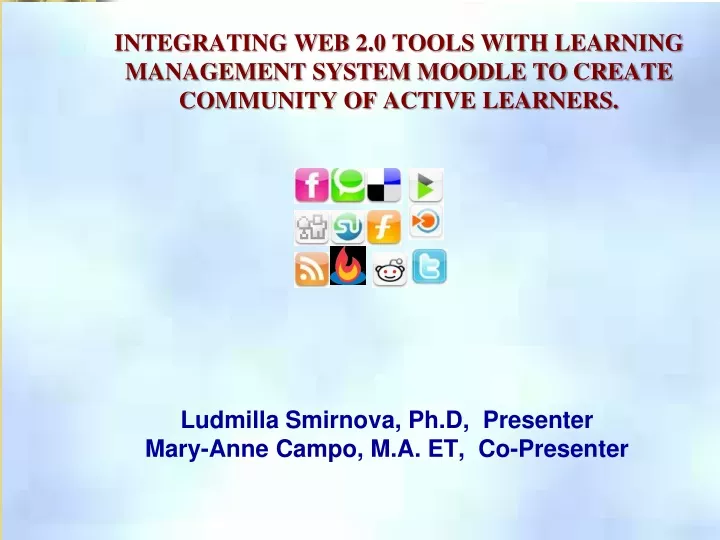 integrating web 2 0 tools with learning