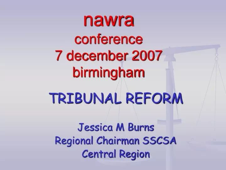nawra conference 7 december 2007 birmingham
