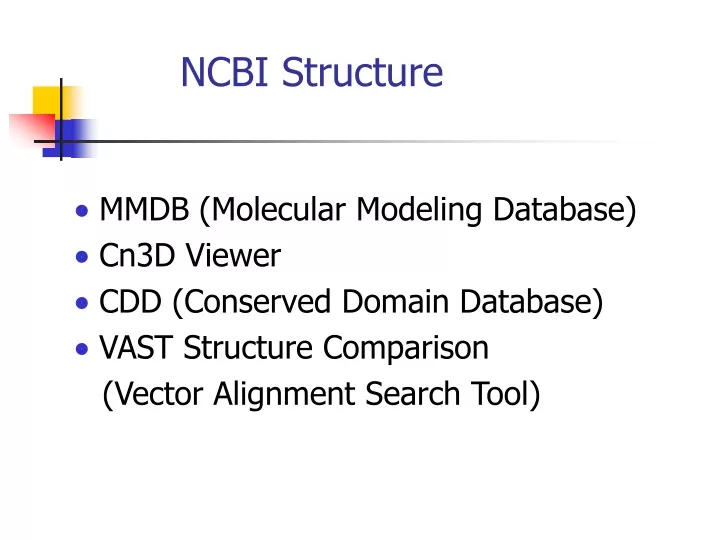ncbi structure
