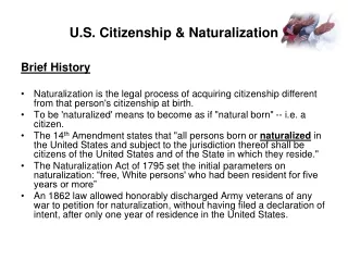 U.S. Citizenship &amp; Naturalization