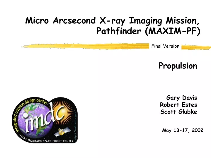 micro arcsecond x ray imaging mission pathfinder