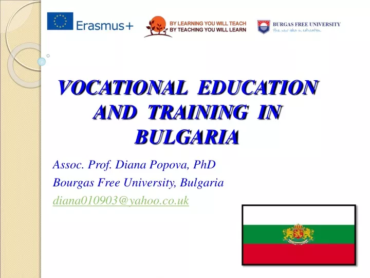 vocational education and training in bulgaria