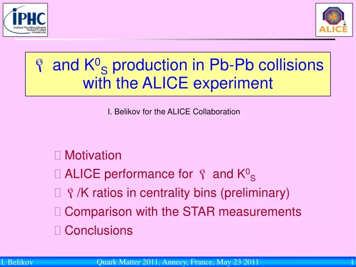 l and k 0 s production in pb pb collisions with the alice experiment