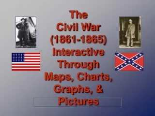 The Civil War (1861-1865) Interactive Through Maps, Charts, Graphs, &amp; Pictures