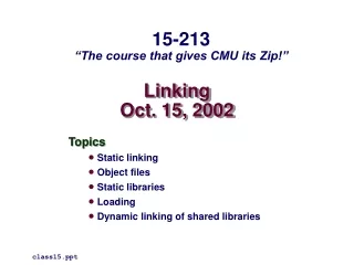 Linking Oct. 15, 2002
