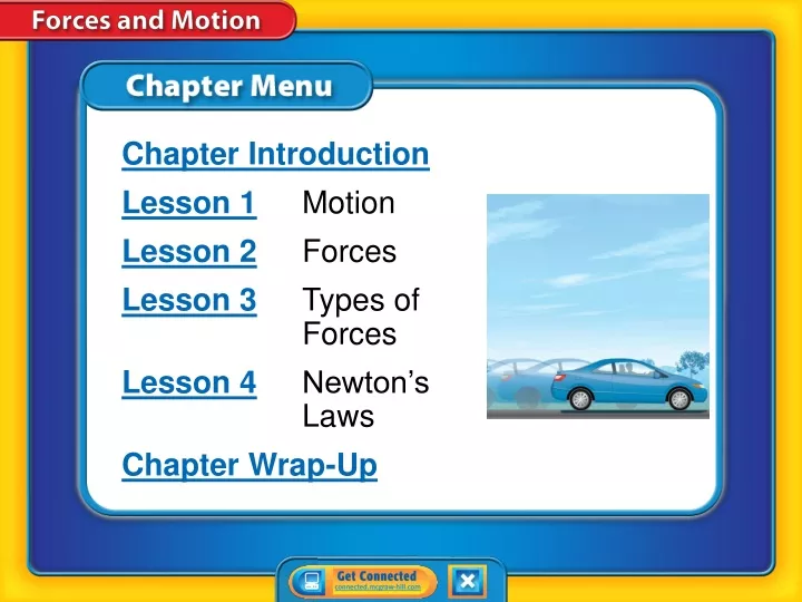 chapter introduction lesson 1 motion lesson