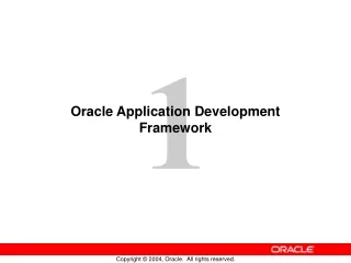 Oracle Application Development Framework